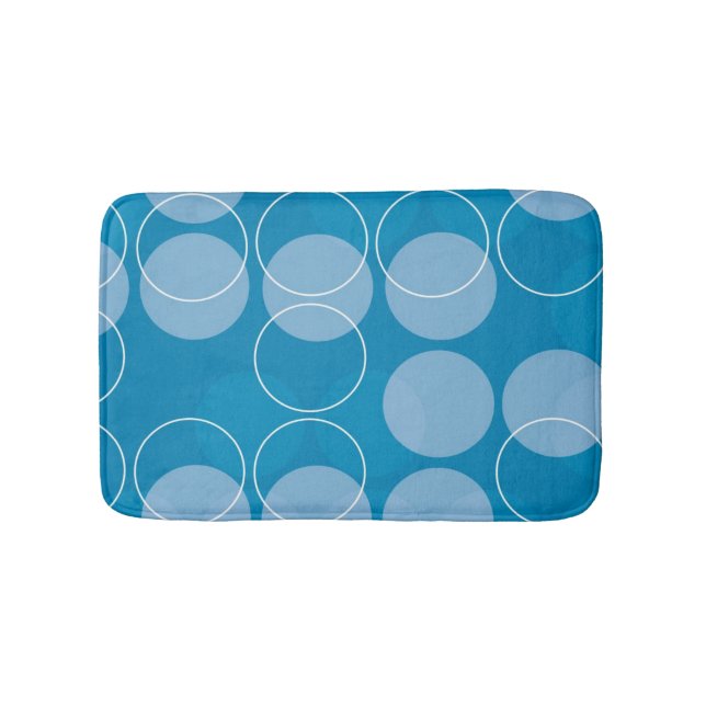 Retro circles bath mat (Front)