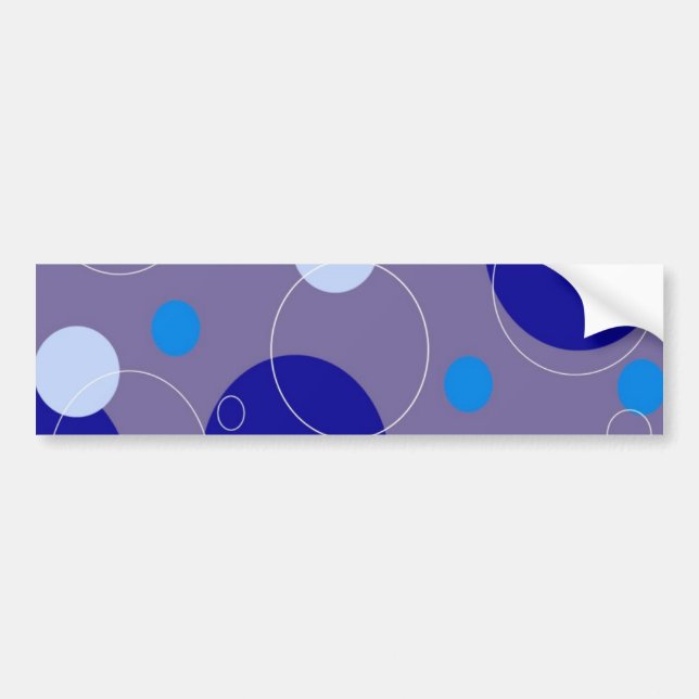 Retro Circles Bumper Sticker (Front)