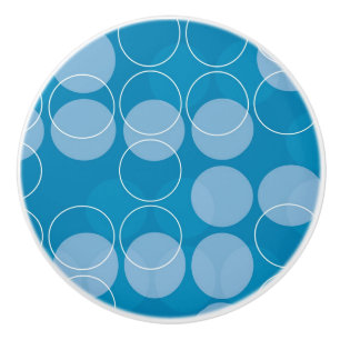 Retro circles ceramic knob