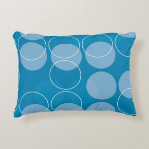 Retro circles decorative pillow