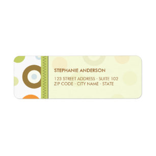 Retro Circles Fun labels