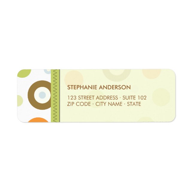 Retro Circles Fun labels (Front)