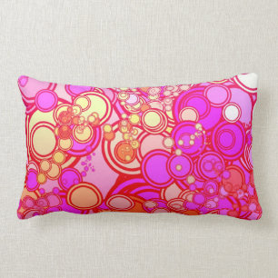 Retro Circles Lumbar Pillow