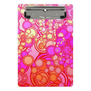 Retro Circles Mini Clipboard