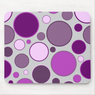 retro circles mouse pad