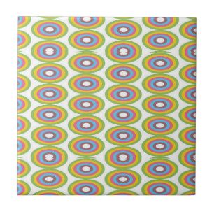 Retro circles pattern tile