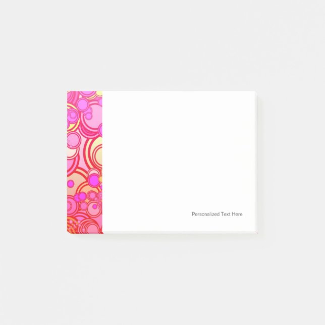 Retro Circles Post-it Notes (Front)