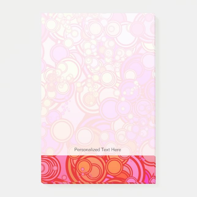 Retro Circles Post-it Notes (Front)