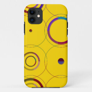 Retro circles seamless pattern iPhone 11 case