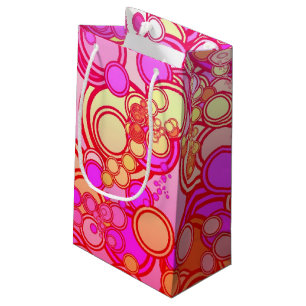 Retro Circles Small Gift Bag