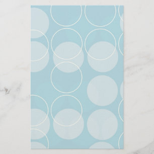 Retro circles stationery