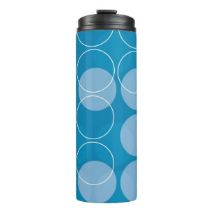 Retro circles thermal tumbler