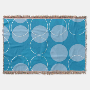 Retro circles throw blanket