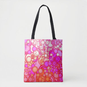 Retro Circles Tote Bag