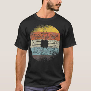 Retro Circuit Board Electronic Engineer Gift T-Shirt