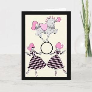 Retro Circus Greeting Card
