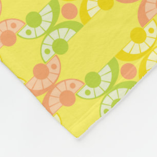 Retro Citrus Fleece Blanket (3 Sizes)