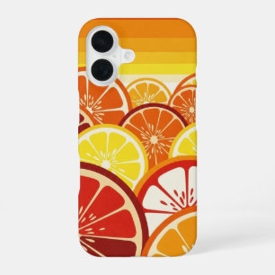 Retro Citrus Horizon iPhone 16 Case