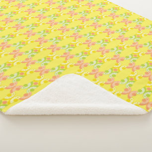 Retro Citrus Sherpa Blanket (3 Sizes)