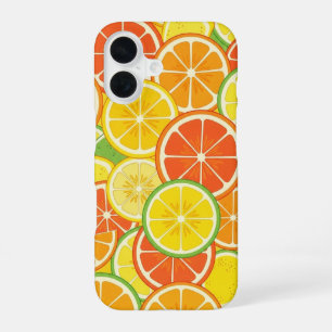 Retro Citrus Slice iPhone 16 Case