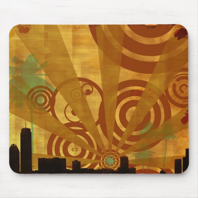 Retro City Mouse Pad (Front)
