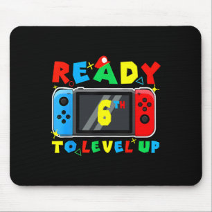 Retro Ck To School 6th Ready To Level Up Gamer For Mouse Pad