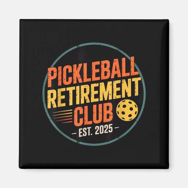 Retro Ckleball Retirement Club Apparel Retro Vinta Magnet (Front)