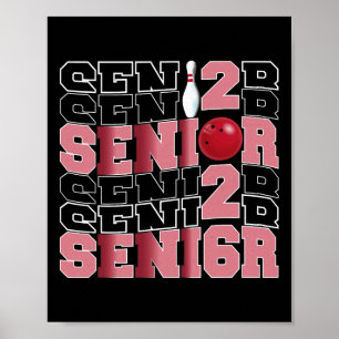 Retro Cl Of 2026 Senior Bowling Senior Night 2026 Poster