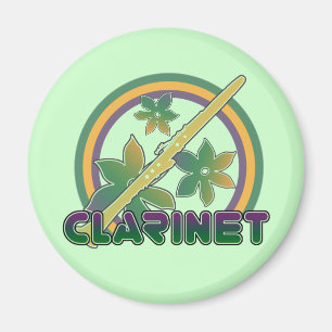 Retro Clarinet Magnet