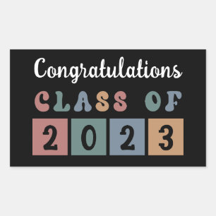 Retro Class of 2023 Graduation Cute Sticker