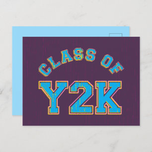 Retro Class Of Y2K Postcard