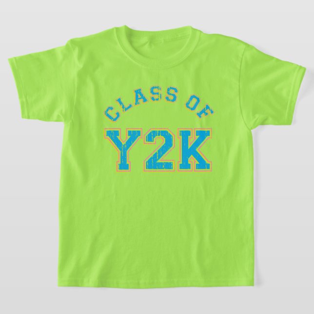 Retro Class Of Y2K T-Shirt (Laydown)