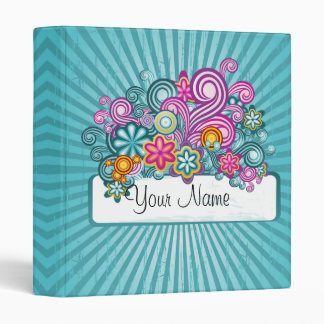 Rétro classeur de fleurs