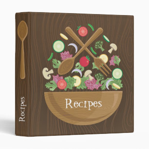 Rétro classeur de livre de cuisine de saladier