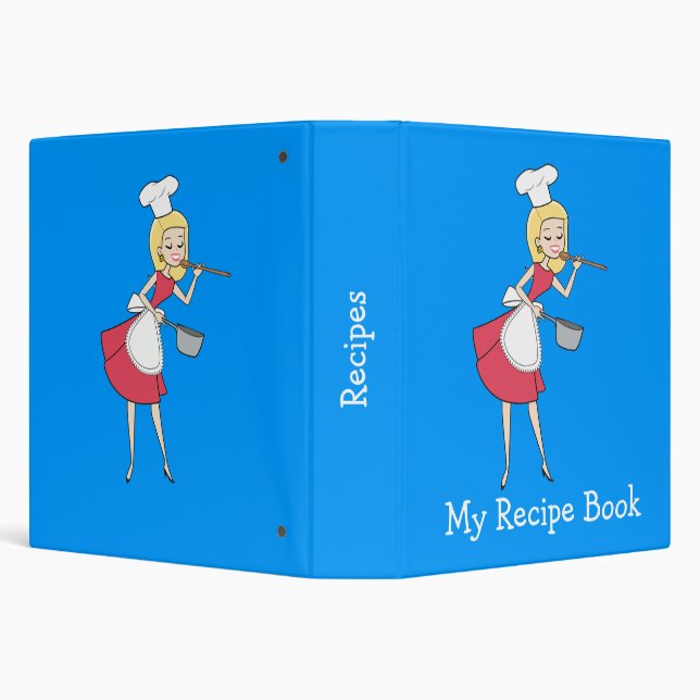 Rétro classeur de recette personnalisé par chef (Arrière-plan)