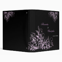 Rétro classeur élégant d'album de remous de fleur