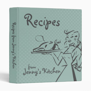 Rétro classeur personnalisé de recette