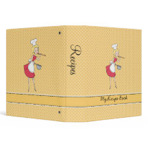 Rétro classeur personnalisé de recette