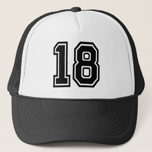 Retro Classic 18th Birthday Party Trucker Hat (Front)