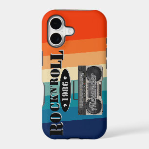 Retro classic boom box rock n roll music vintage
