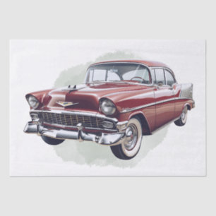 Retro Classic Car Decoupage Tissue Paper