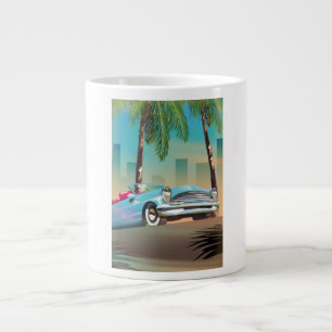 Retro Classic Car Large Coffee Mug