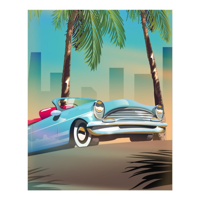 Retro Classic Car Photo Print (Front)