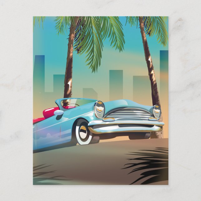 Retro Classic Car Poster (Front)