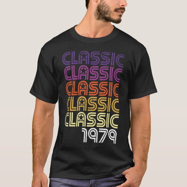 Retro Classic Graphic 40 years old 40th Birthday G T-Shirt (Front)