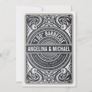 Retro Classic I Do BQ Invitations