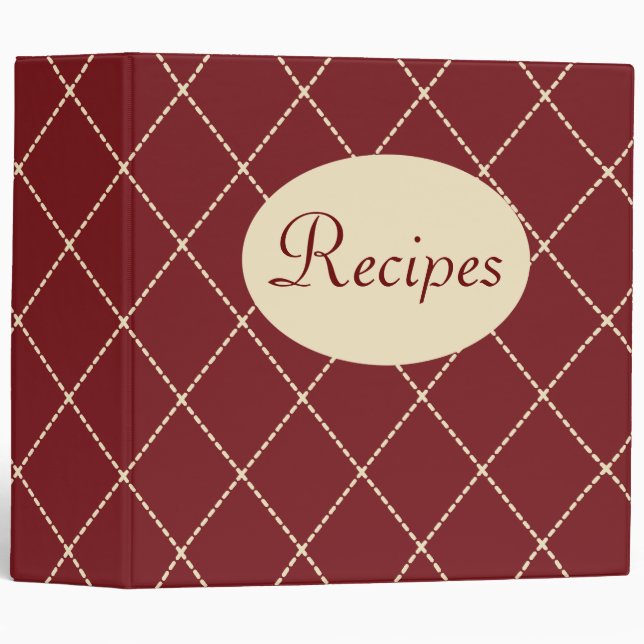 Retro Classic Recette Organisateur Classeur Cadeau (Devant/Côté)
