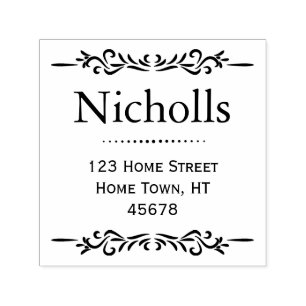 Retro Classic Return Address Self-inking Stamp