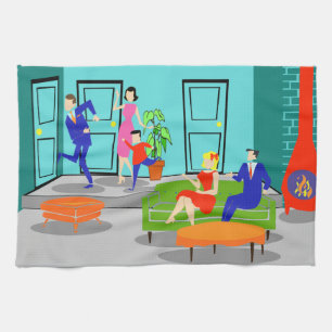 Retro Classic Television Kitchen Towel