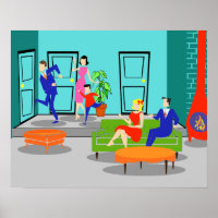 Retro Classic Television Poster